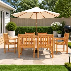 Discover the 7 Piece Dining Set for Your Outdoor Area