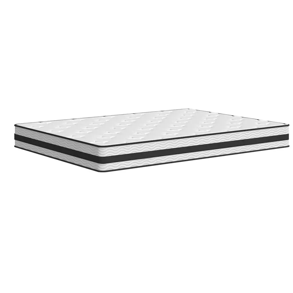 Queen Size Bonnell Spring Mattress Medium Firmness White 152x203cm