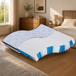 Pocket Spring Mattress Queen Size 152x203 cm Medium Firmness 7 Zones Support