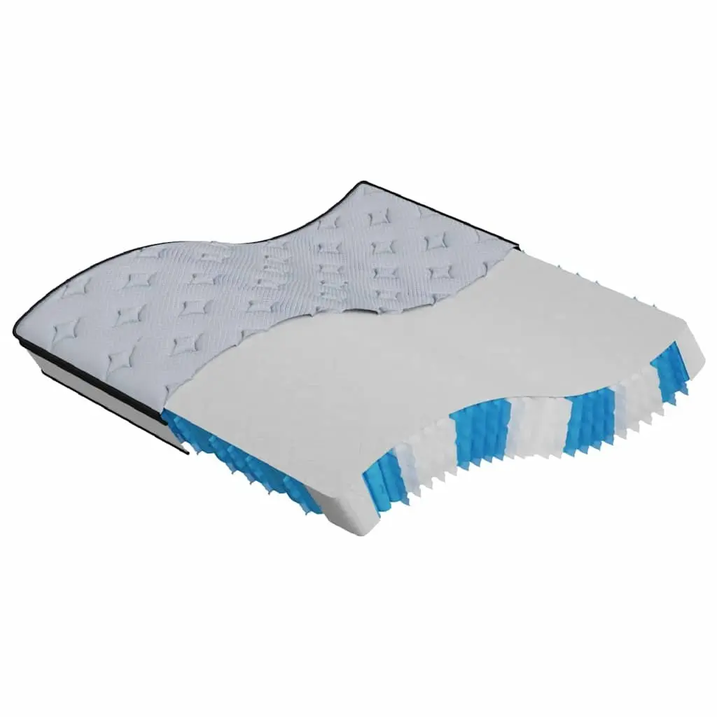 Pocket Spring Mattress King Size 183x203 cm Medium Firmness 7-Zone Support Bed
