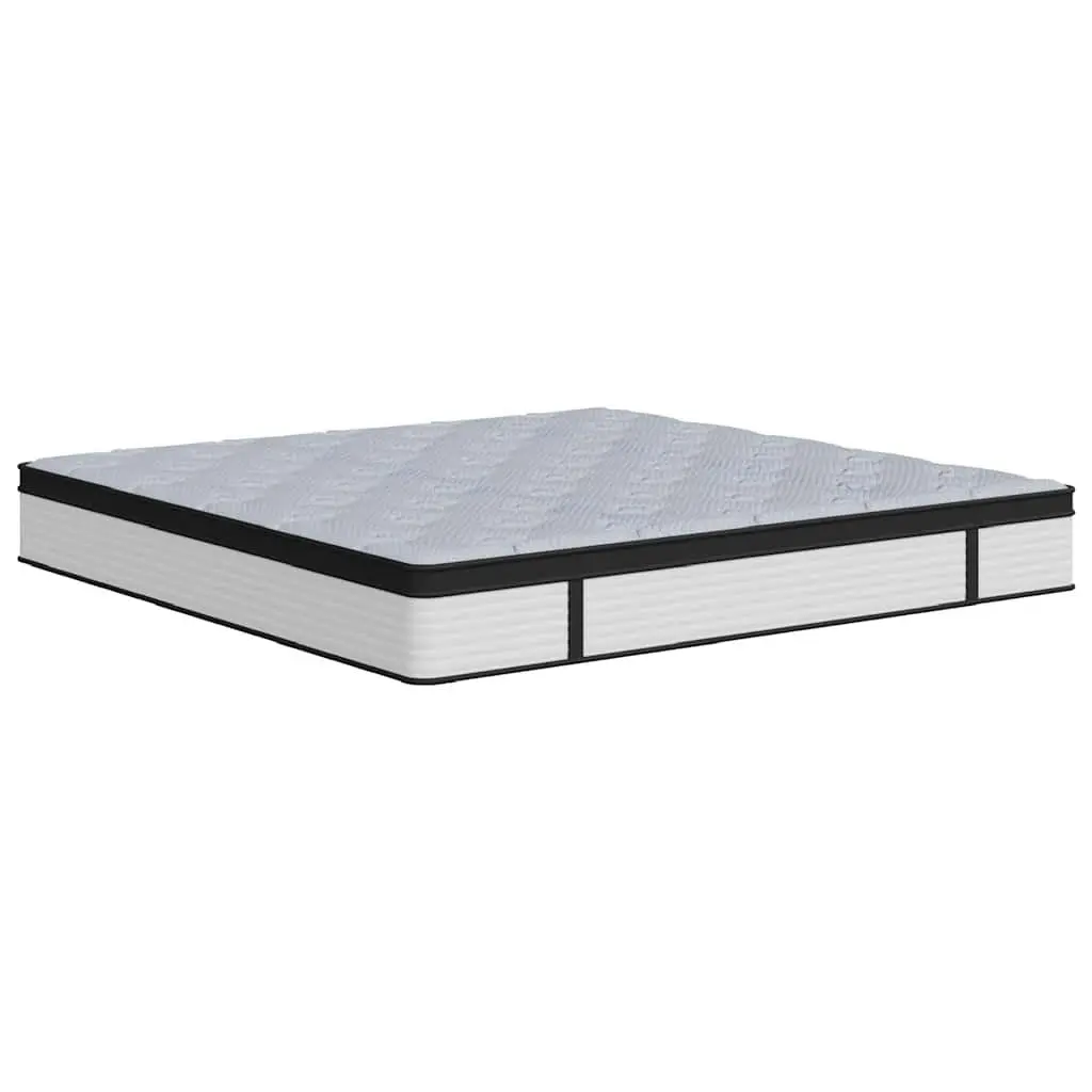 Pocket Spring Mattress King Size 183x203 cm Medium Firmness 7-Zone Support Bed