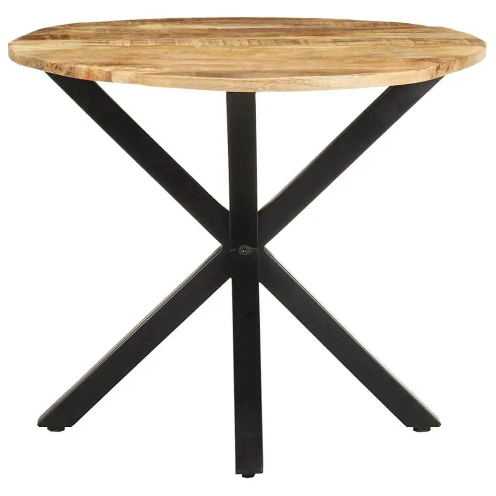End Table Industrial Style Brown Wooden 68x68x56 cm