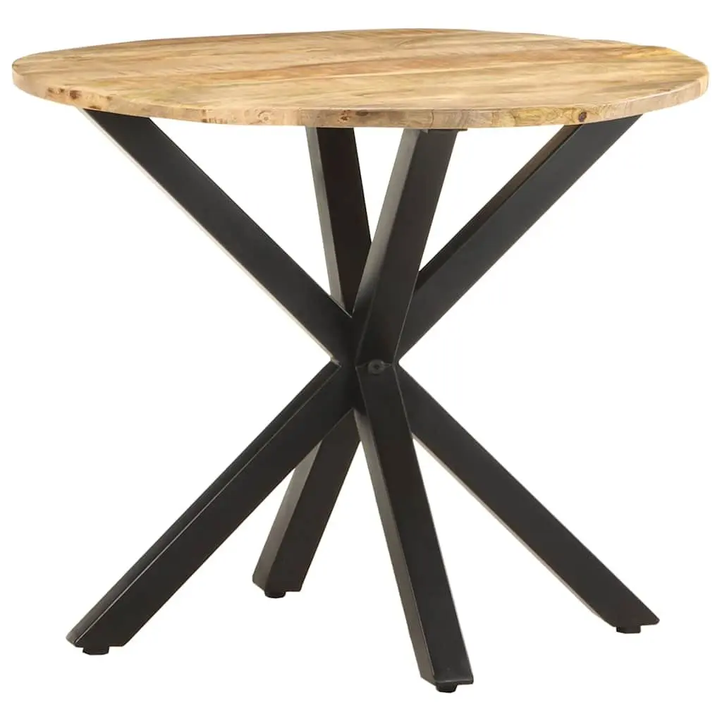 End Table Industrial Style Brown Wooden 68x68x56 cm