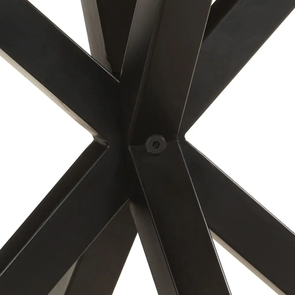 End Table Industrial Style Brown Wooden 68x68x56 cm