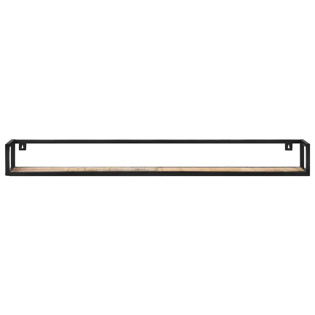 Wall Shelves Industrial Style Wooden 160 cm Floating Storage 2 pcs