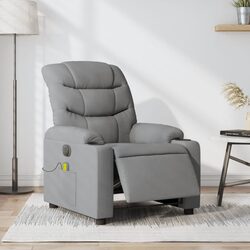 Relax Comfortably in a Grey Electric Massage Recliner Chair