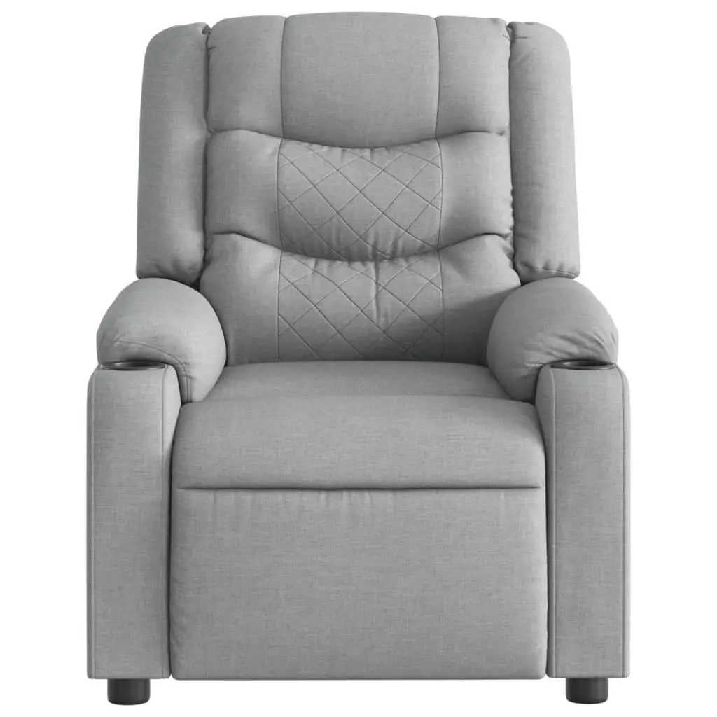 Massage Recliner Chair in Grey Fabric