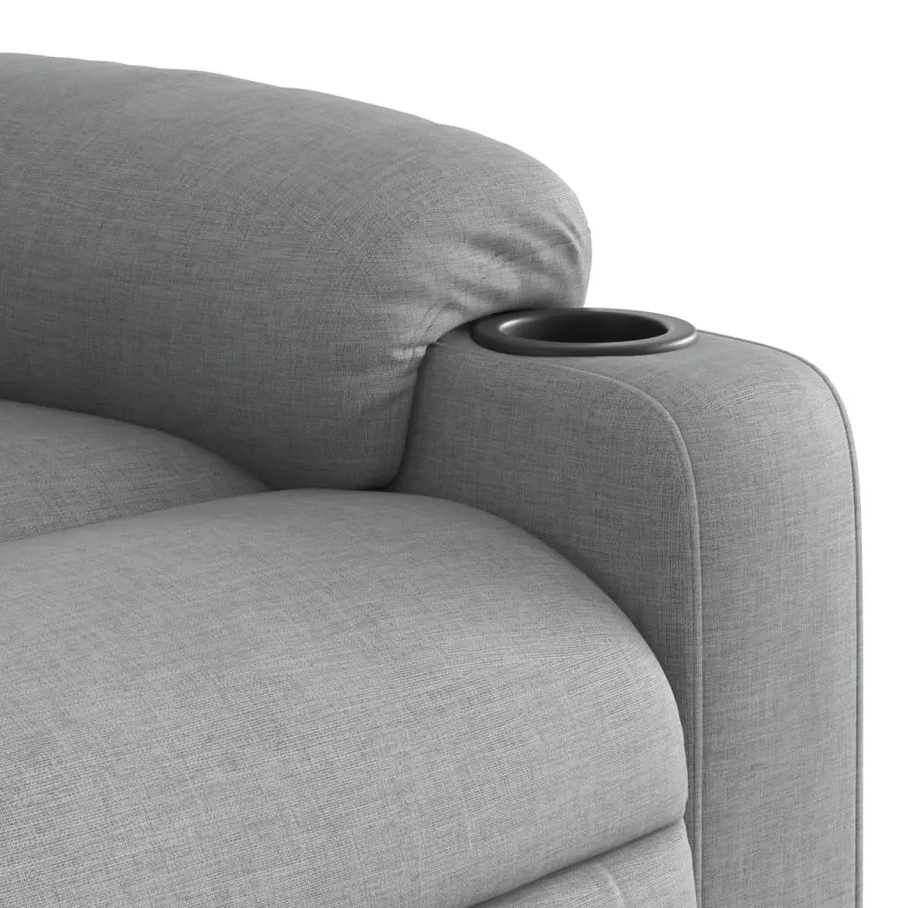 Massage Recliner Chair in Grey Fabric