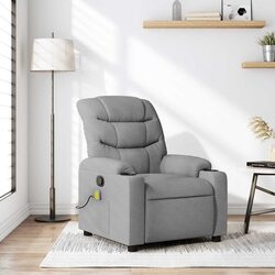 Your New Favourite Grey Fabric Massage Recliner
