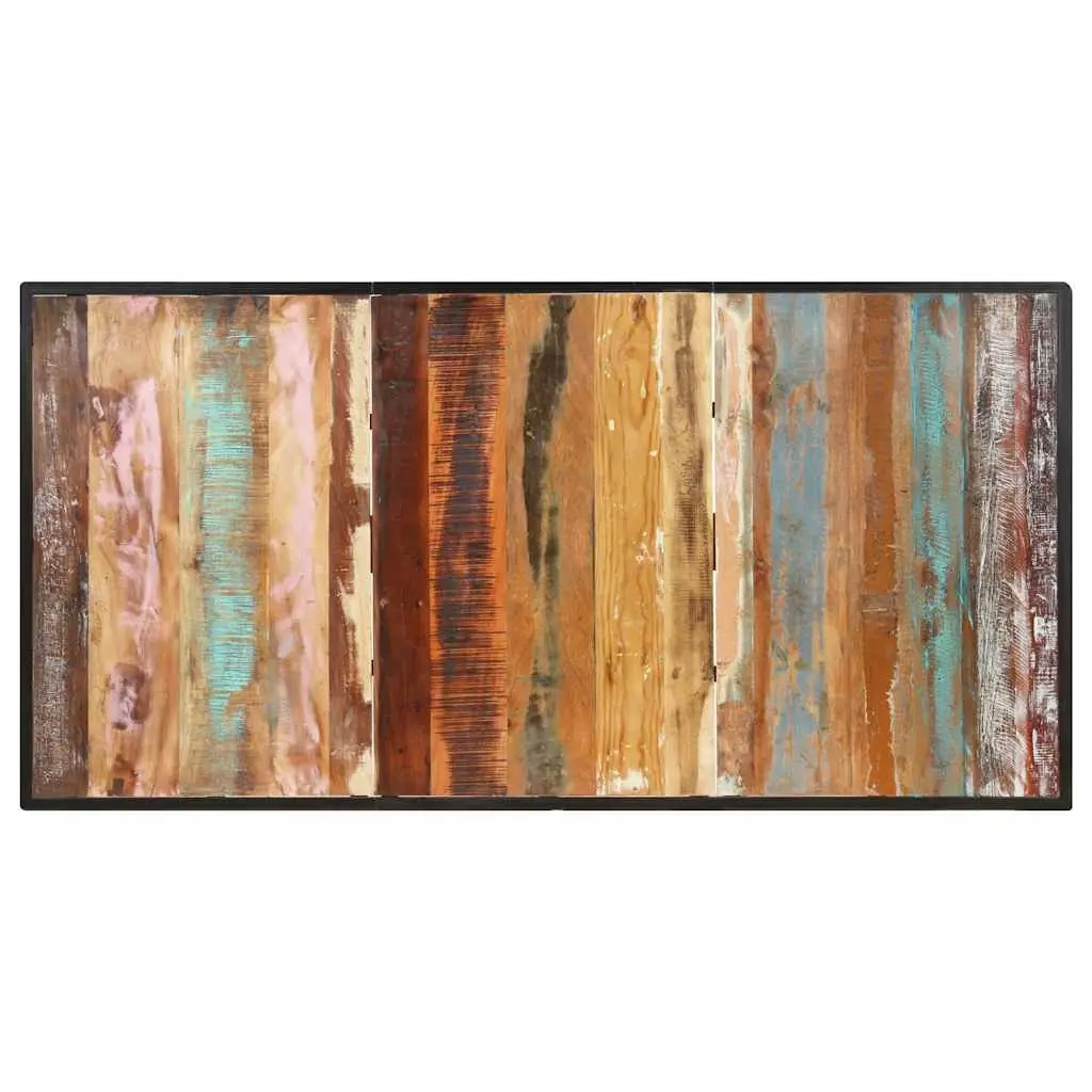 Dining Table Industrial Solid Reclaimed Wood 160 cm Brown