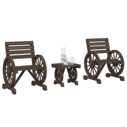 Comfortable 3 Piece Adirondack Lounge Set for You