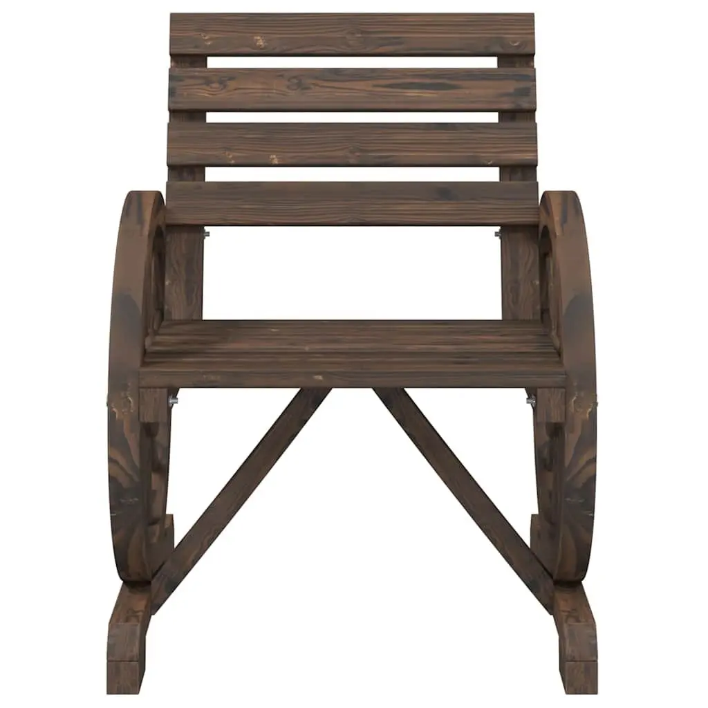 4 Piece Outdoor Garden Lounge Set Solid Fir Wood Adirondack Chairs Coffee Table