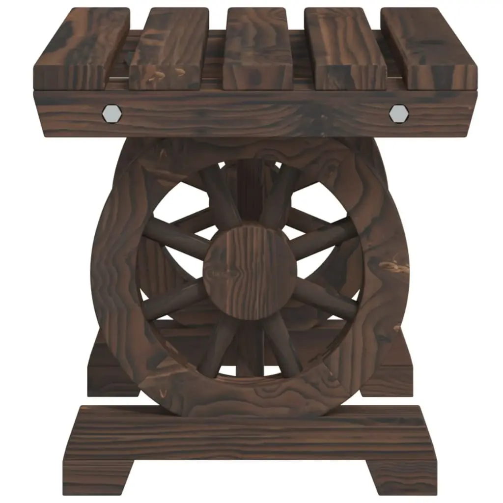 Outdoor Garden Footstools Solid Wood Fir Brown 2 Pieces