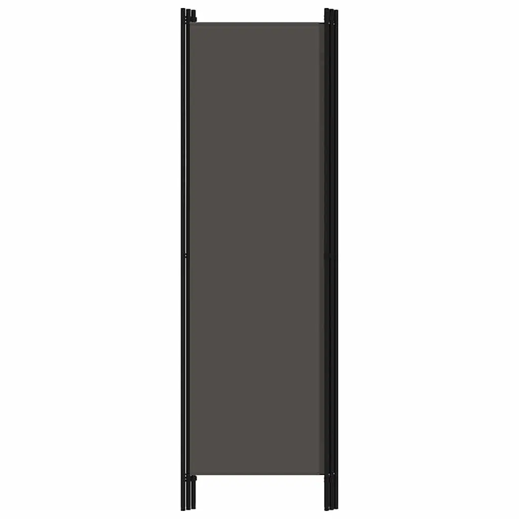 3-Panel Room Divider Anthracite Freestanding Partition Privacy Screen Folding 150 x 180 cm