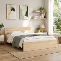 Sonoma Oak Bed Frame 150x200 cm – Designed for Your Comfort