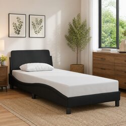 Create Your Dream Bedroom with This Black Faux Leather Bed Frame