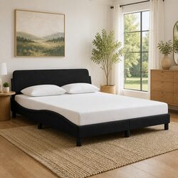 Your Cozy Black Velvet Queen Bed Frame Awaits