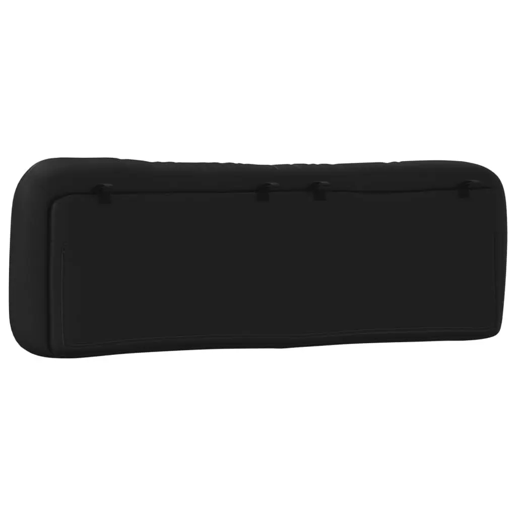 Headboard Cushion Black Faux Leather Wall Mounted Bed Pillow Upholstered 153cm