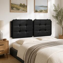 You’ll Love This Black Faux Leather Headboard Cushion!