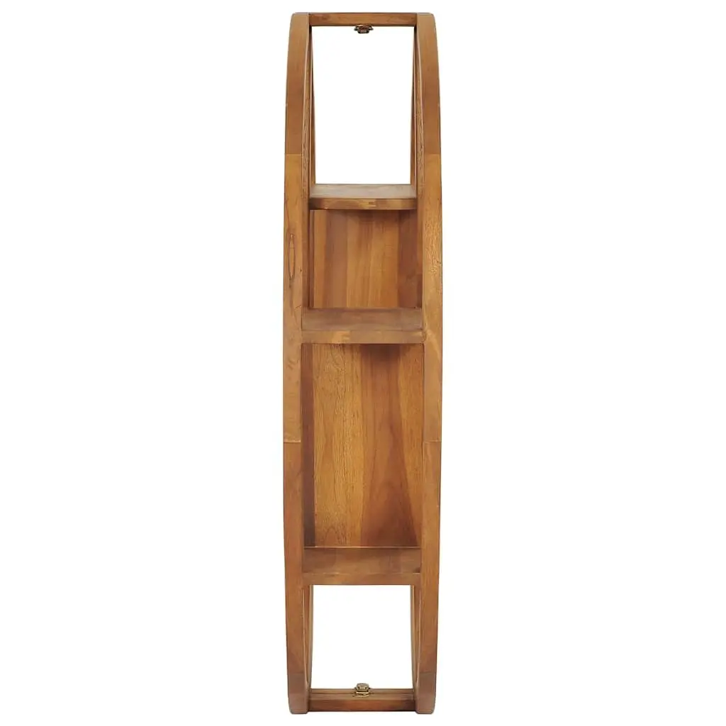 Yin Yang Wall Shelf in Solid Teak