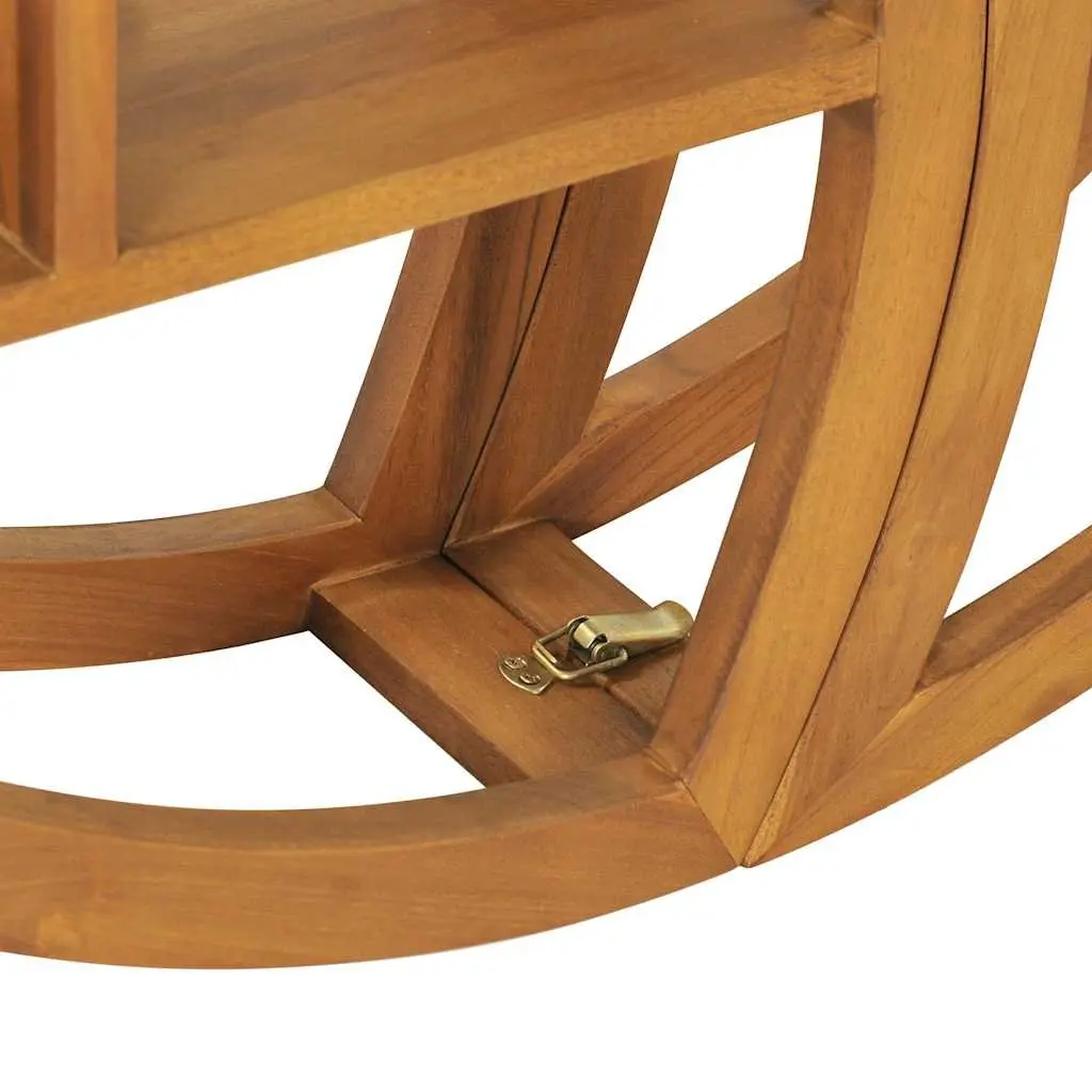 Yin Yang Wall Shelf in Solid Teak
