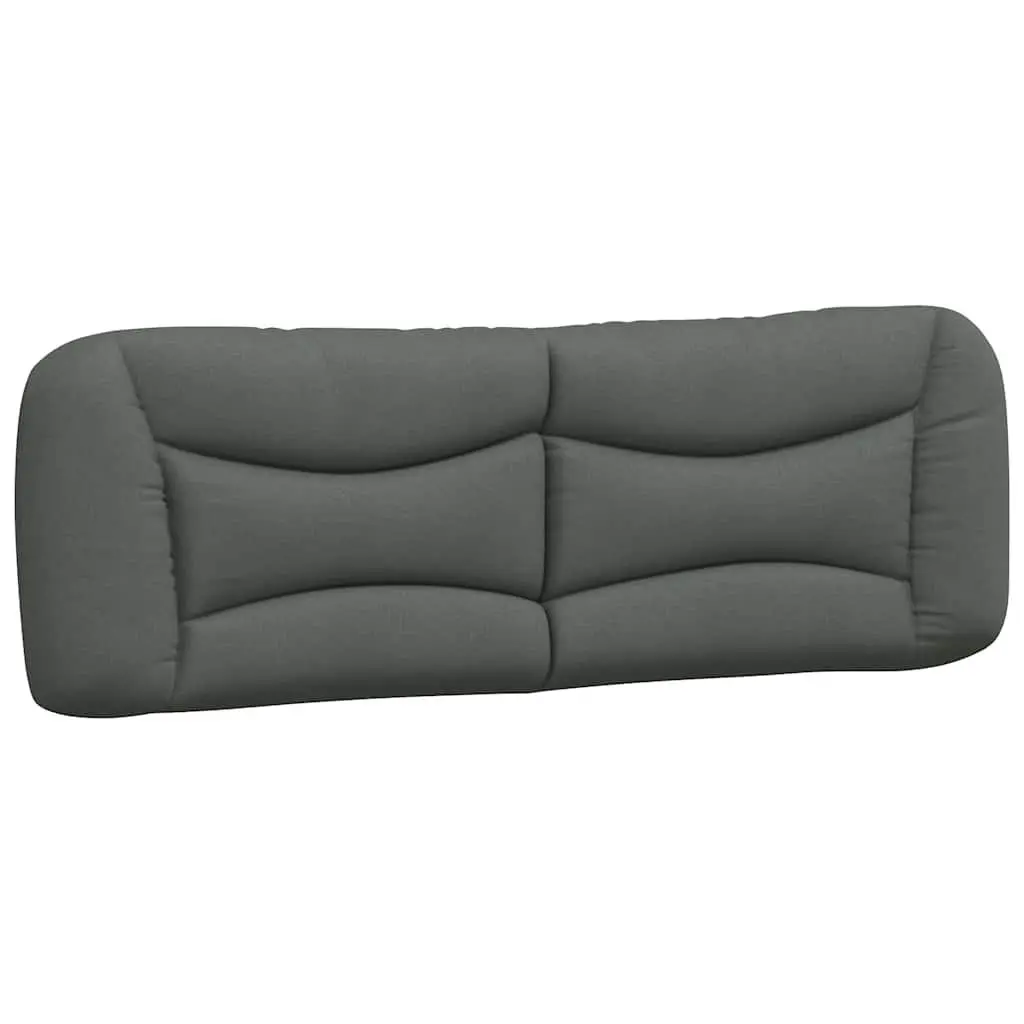Queen Bed Frame Grey Fabric Headboard Bedroom Furniture 152x203cm Upholstered