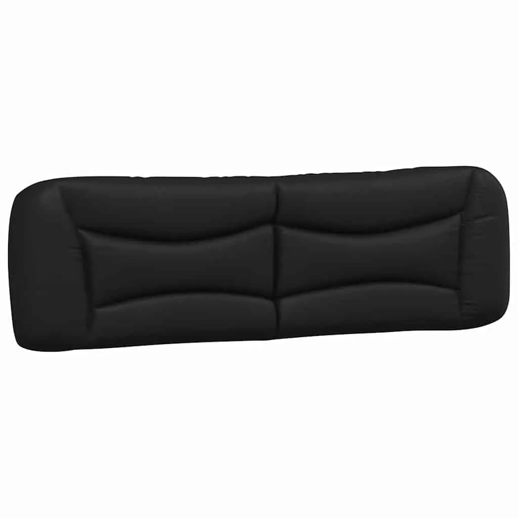 King Bed Frame 180x200cm Black Faux Leather Headboard Bedroom Furniture Slats