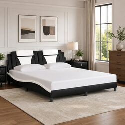 Your Friendly King Bed Frame in Black and White