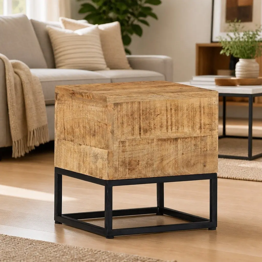 Mango Wood Side Table