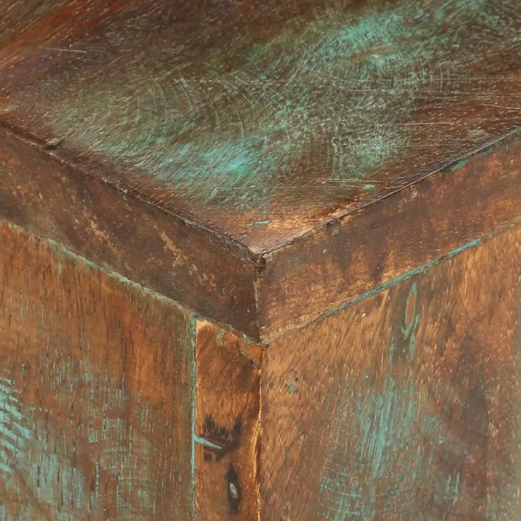 Reclaimed Wood Coffee Table Handmade Brown 68x68x41 cm Sturdy Iron Legs