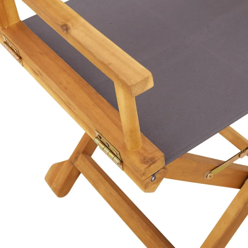 4 Grey Folding Chairs