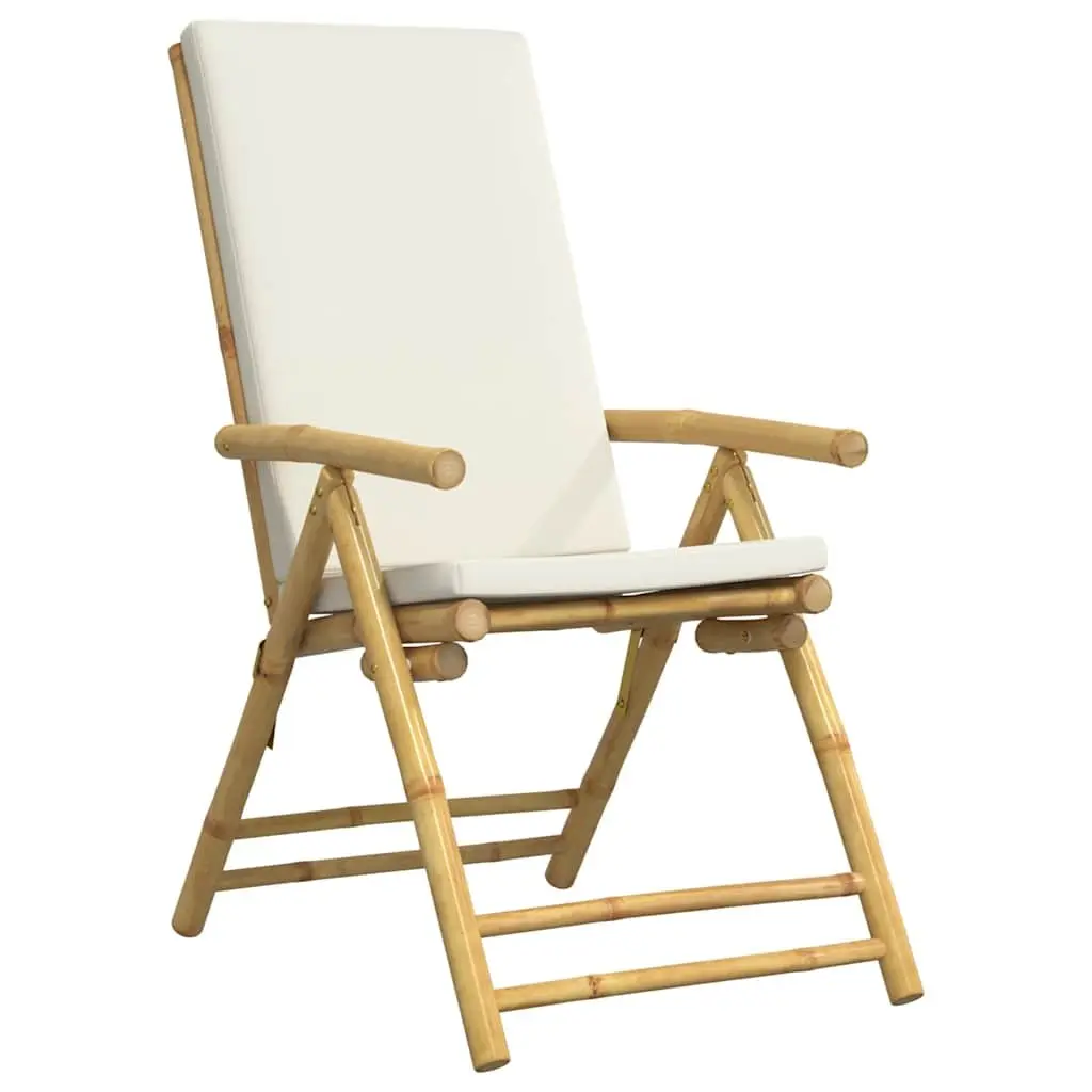 Folding Garden Reclining Chair Five-Position Adjustable Backrest 4 Piece Set