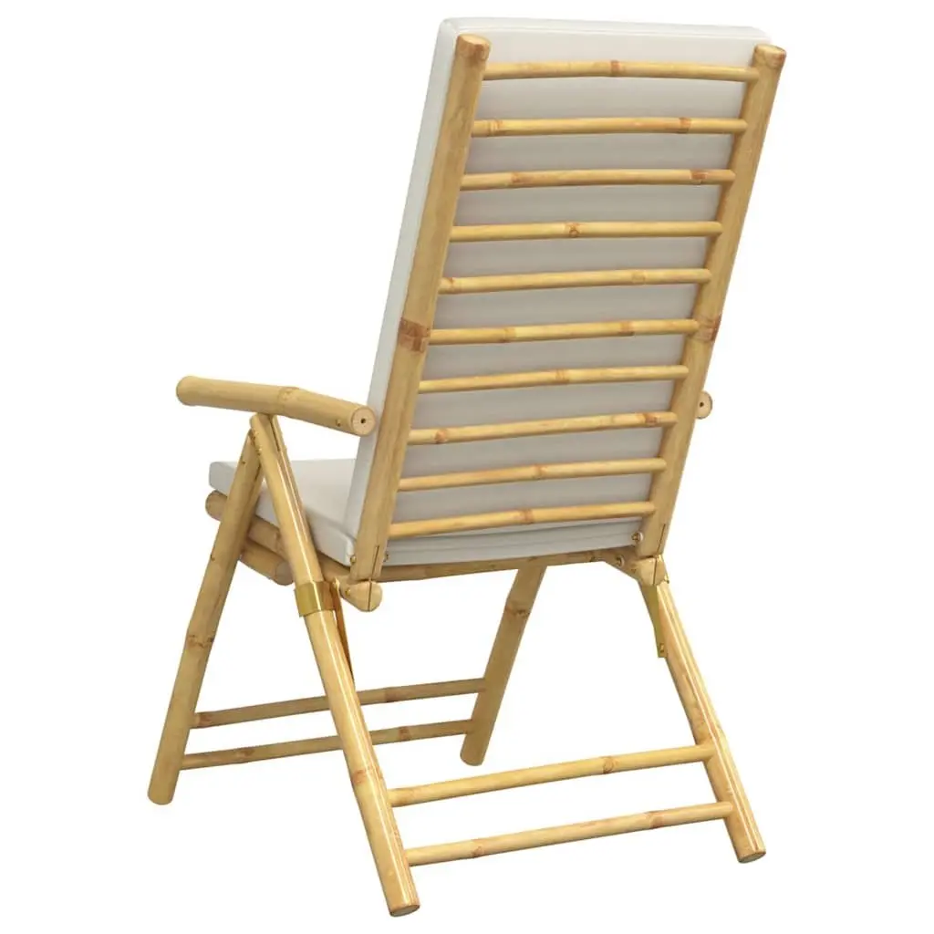 Folding Garden Reclining Chair Five-Position Adjustable Backrest 4 Piece Set
