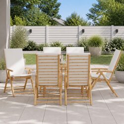 Six Comfortable Bamboo Reclining Chairs for Outdoor Use