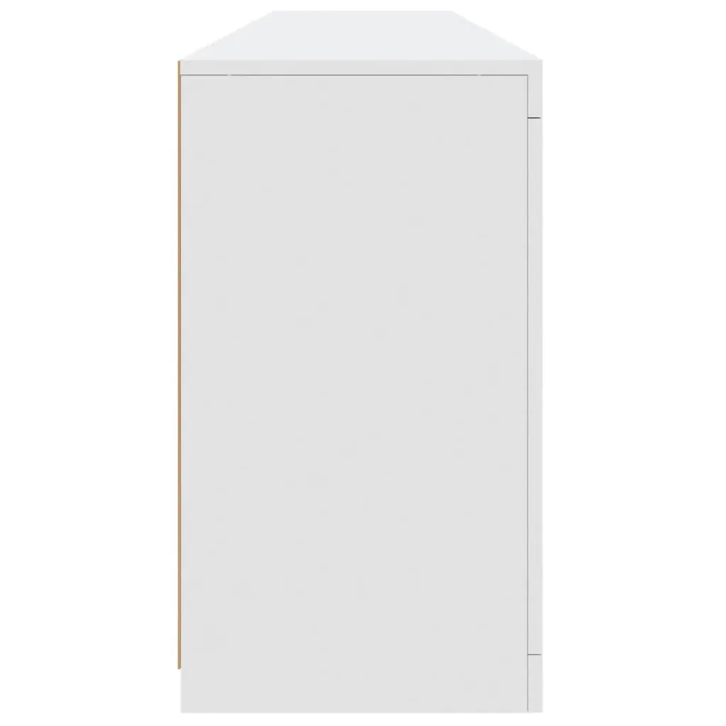 White Sideboard Cabinet with RGB LED Lights Modern Storage 1815 x 370 x 670 mm
