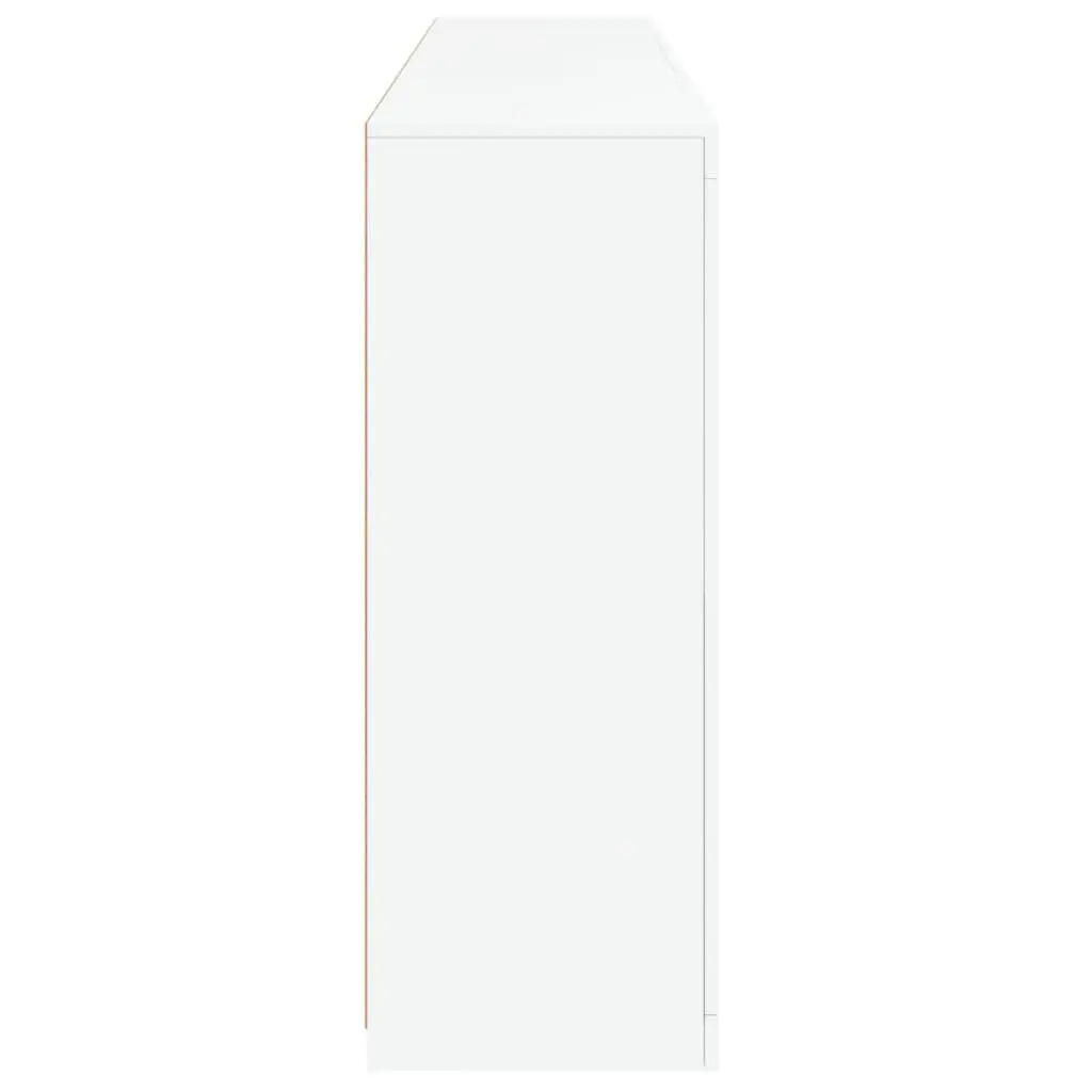 White Sideboard Cabinet with RGB LED Lights Storage Buffet Modern Hallway