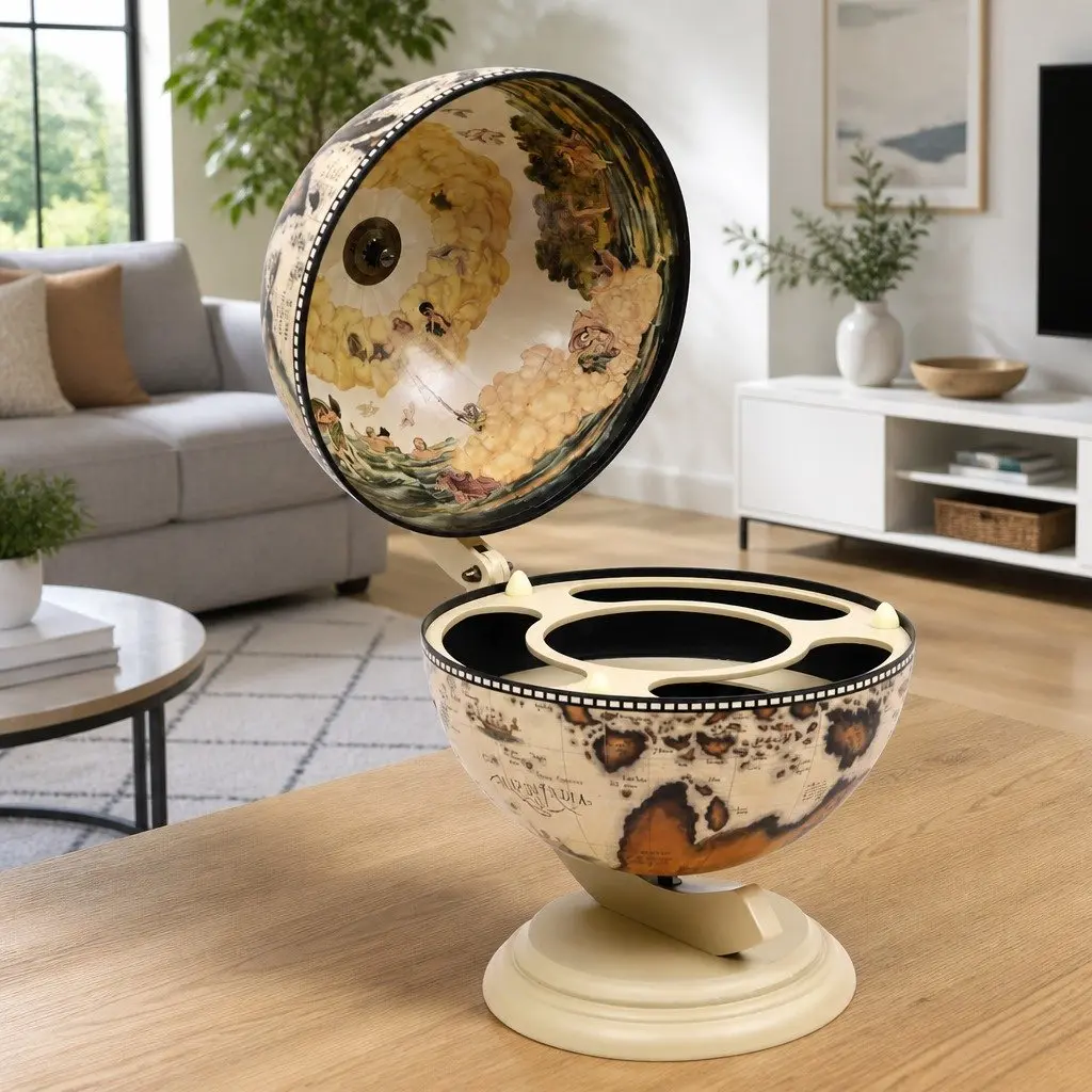 Globe Bar Wine Stand