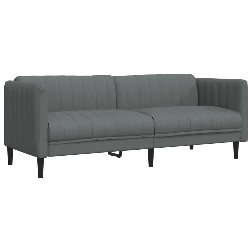 Grey Fabric 2 Piece Sofa Set