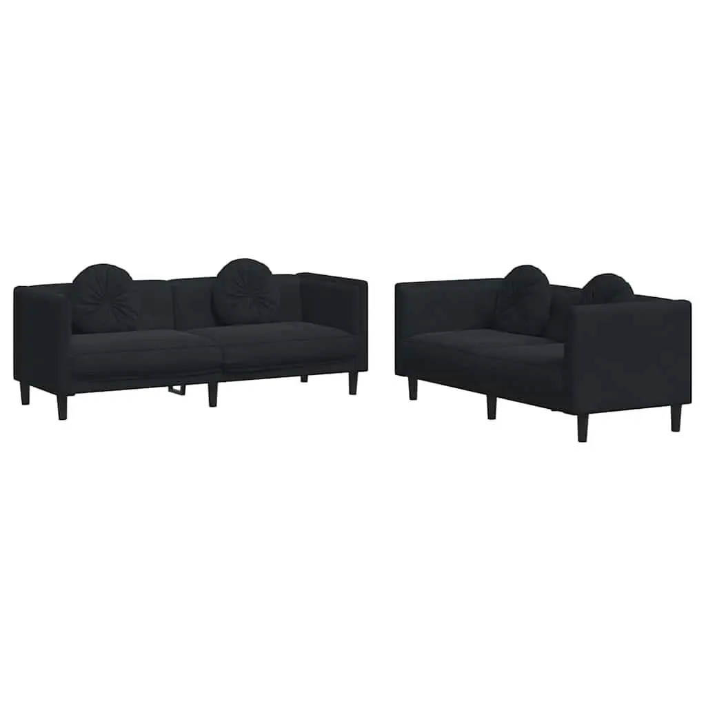Black Sofa Set