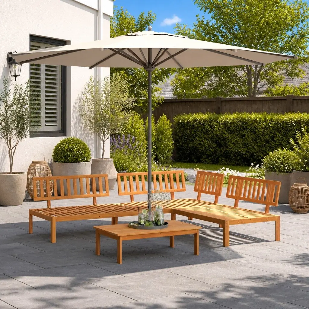 4 Piece Garden Sofa Set