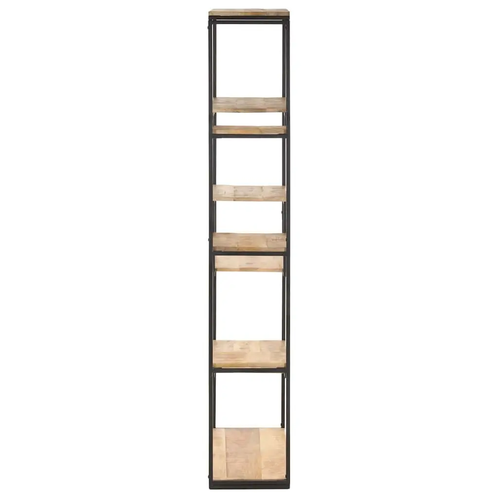 Bookcase Industrial Style Rough Mango Wood 80x30x180 cm