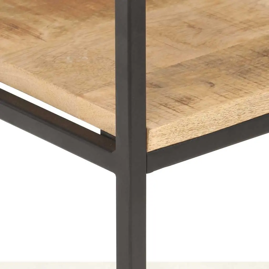 Bookcase Industrial Style Rough Mango Wood 80x30x180 cm