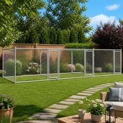 Your Pet's Safe Outdoor Haven - Grey Dog Cage 6x2x1.5m