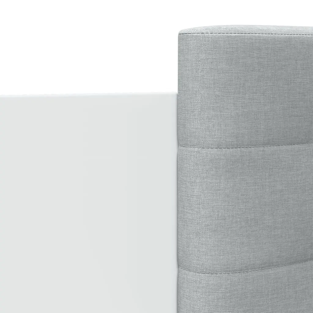 White Bed Frame with Headboard 150x200 cm