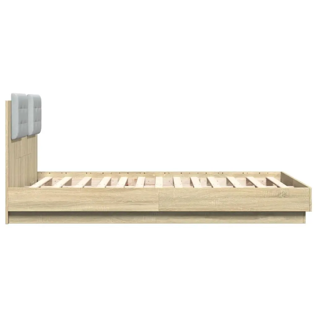 Sonoma Oak Bed Frame with Headboard