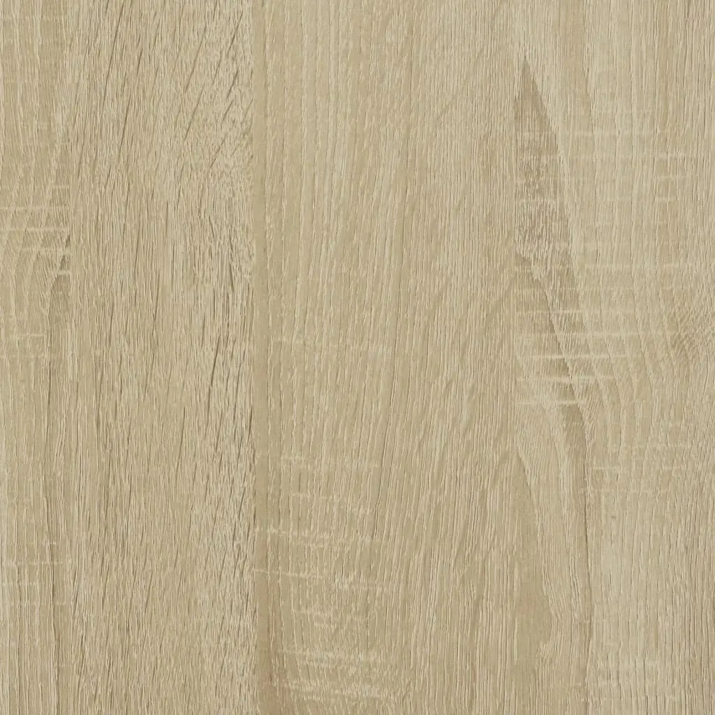 Bed Frame with Headboard Engineered Wood Sonoma Oak 90x190 cm