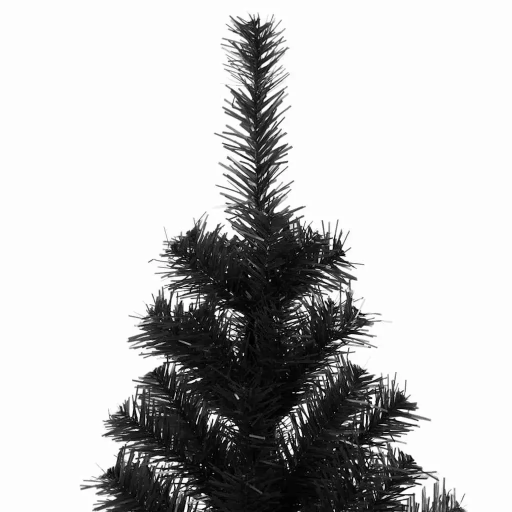Artificial Christmas Tree Black 180 cm Seasonal Holiday Decoration Indoor