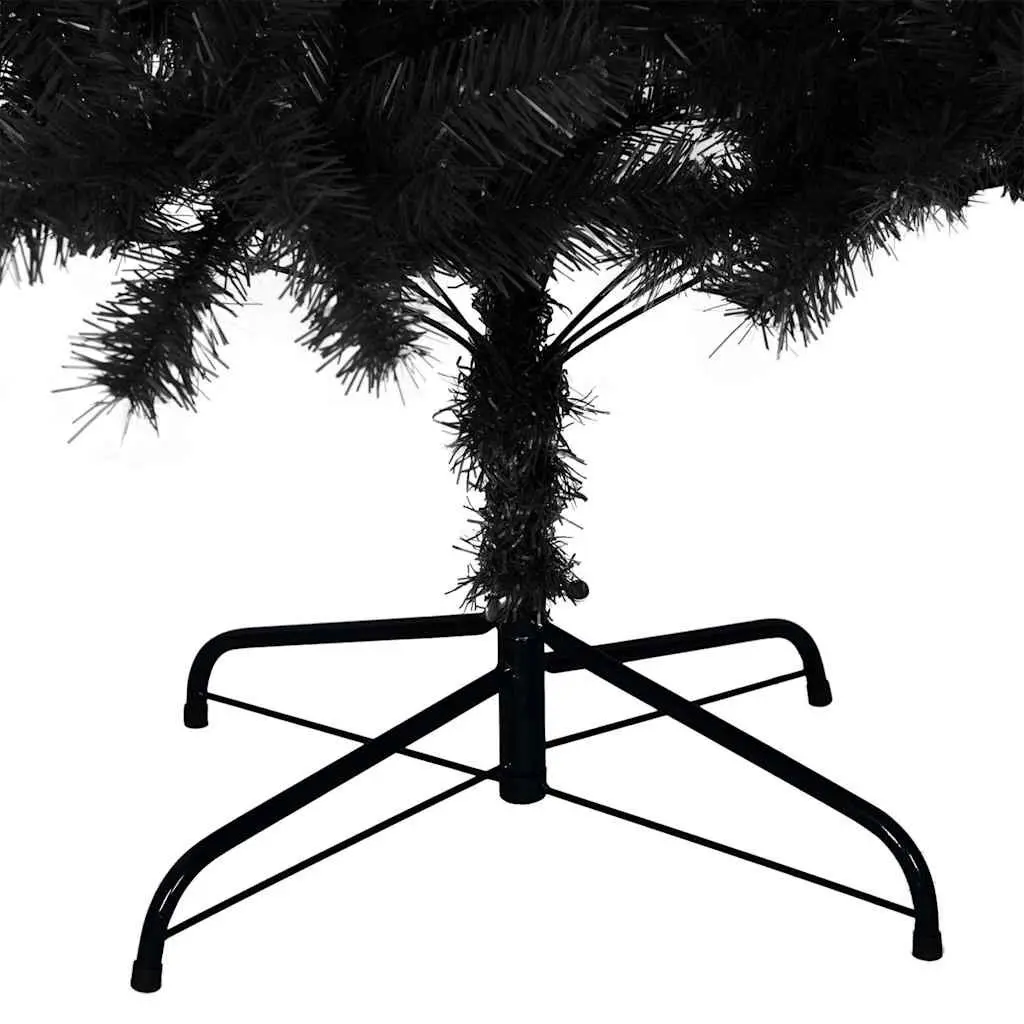 Artificial Christmas Tree Lifelike Black 210cm