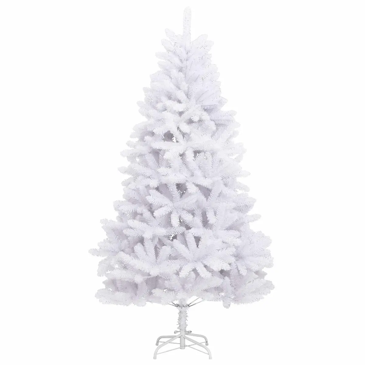 Artificial Christmas Tree White 180cm Hinged Branches