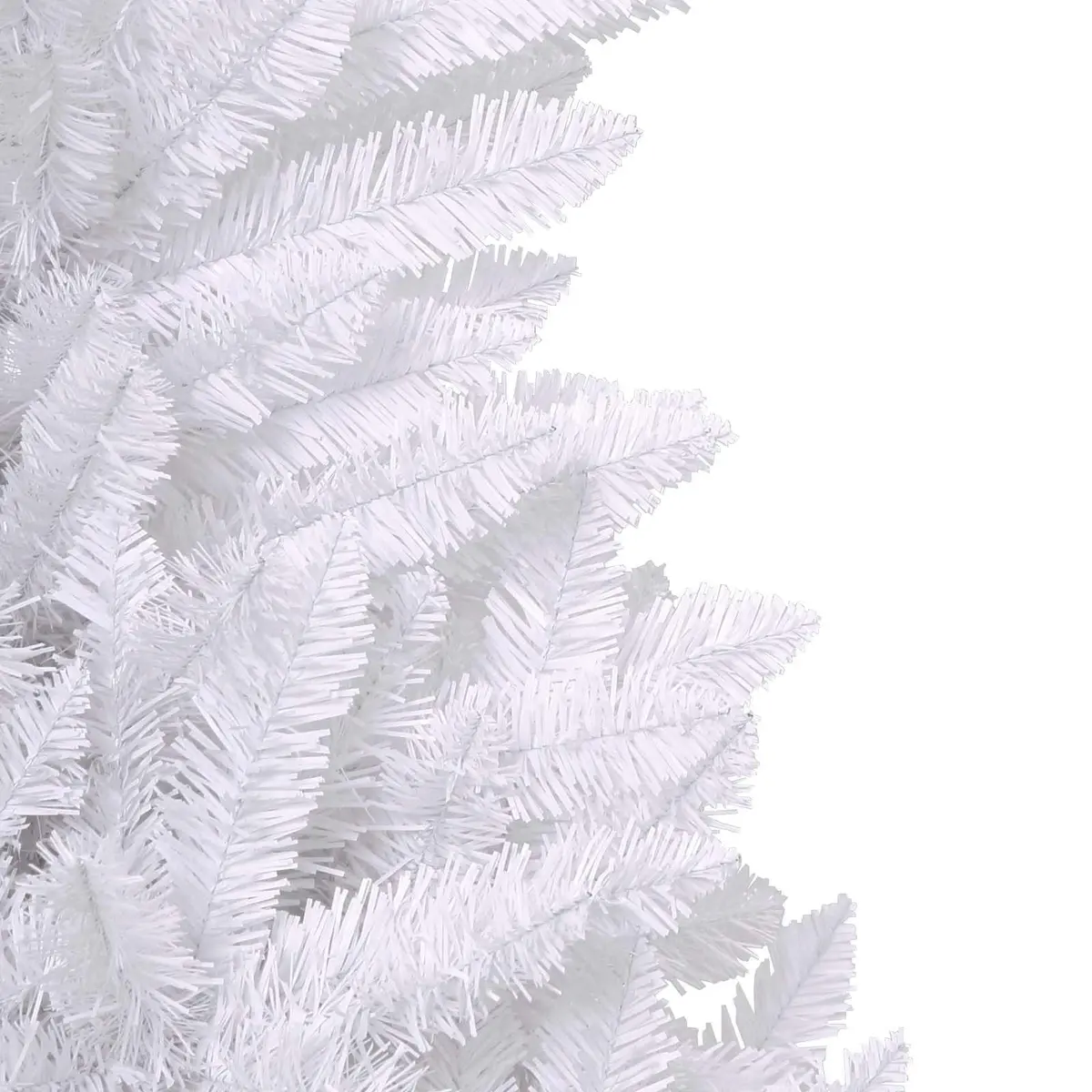 Artificial Christmas Tree White 180cm Hinged Branches